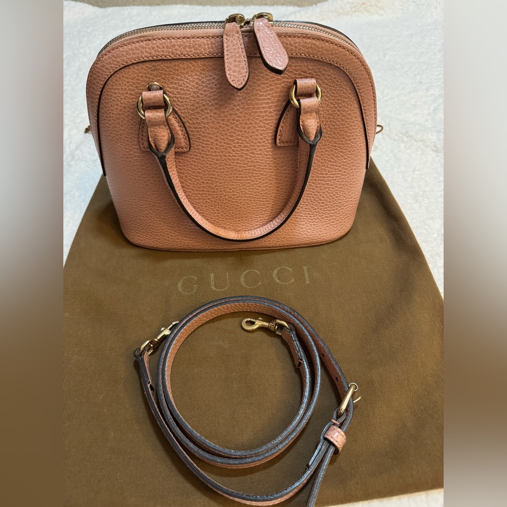 Gucci Blush Leather Satchel